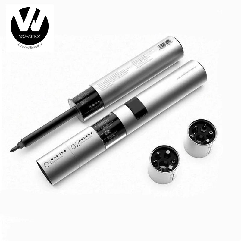 Wowstick 12 in 1 Dual Power Lithium Electric Screwdriver 3LED Lights Rechargeable Screw Driver Kit Magnetic Suction One Button