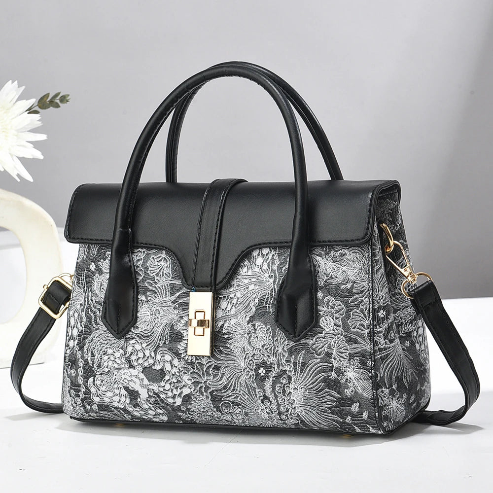 Fashion Luxury Design Shoulder Bag Womens Handbag New Trend Ladies Lady Tote Bags Print Pu Leather Shoulder Cross Bag For Woman