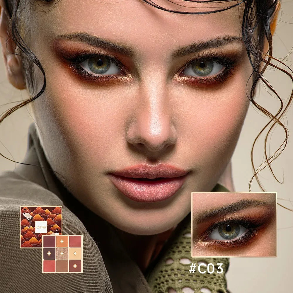 CATKIN Eternal Love Seasonal 9 Colors Eyeshadow Glitter Shimmer Matte Metallic Natural Special Chinese Modern - Hot Sales