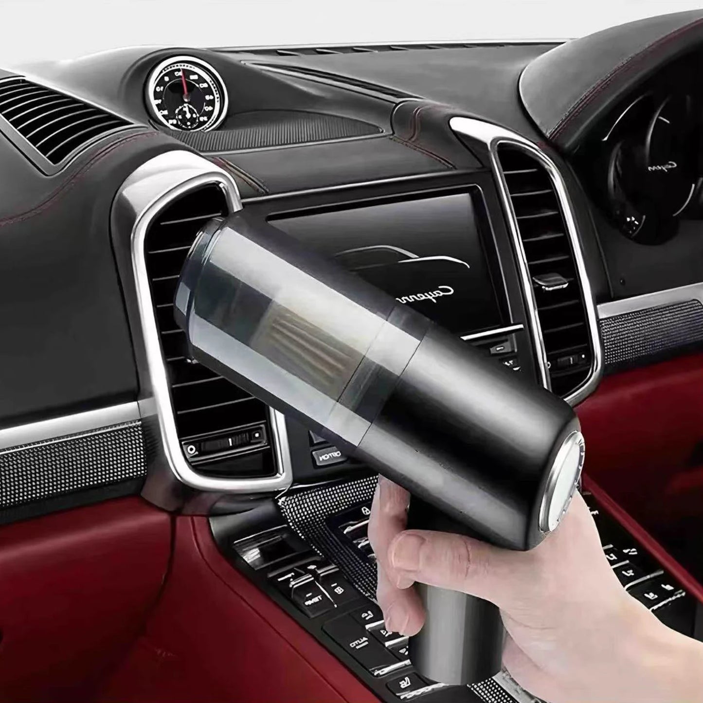 2025 Black Portable Car Wireless Vacuum Cleaner 120W Powerful Handheld for Home & Auto, Lightweight Cordless Rechargeable 3-in-1
