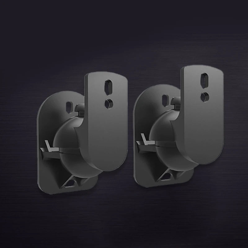 Satellite Speaker Wall Mount Surround Sound Bracket Satellite Bookshelf Box Long Arm Easy to Install 180 Degree Rotation