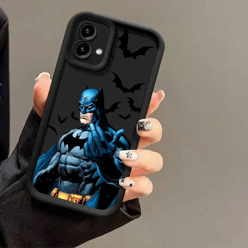 B-Bats-Mans Marvel Phone Case for Motorola Moto Edge 70 60 Fusion 50 Pro 40 Neo G06 G56 G86 G85 G84 G75 G56 G53 G52 30 G14 Cover