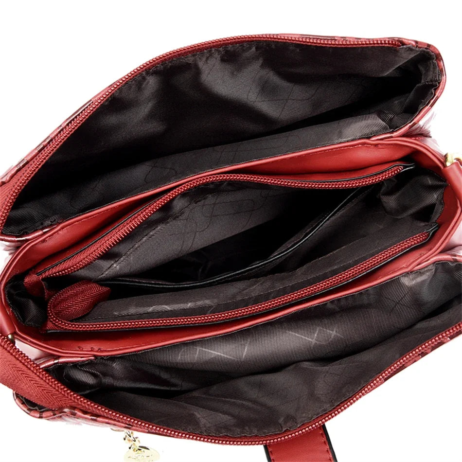 3 Layers Women 2024 Luxury Handbags Women Bags Designer Casual Shoulder Bags High Quality Leather Crossbody Bags for Female