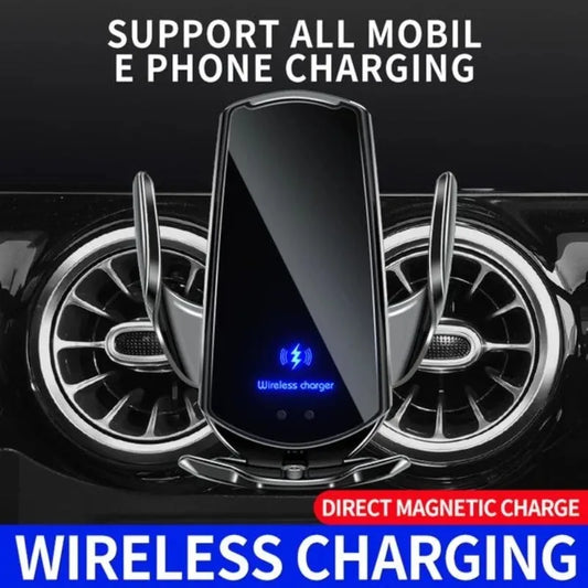 Q3 Smart Sensor Car Phone Wireless Charger 15W Fast Charging Auto-Clamping Car Phone Holder for iPhone and All Qi Enable Android