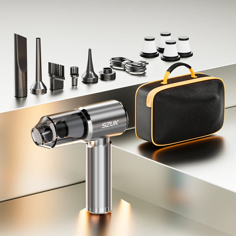 SZUK New Car Vacuum Cleaner 165000Pa Wireless Vacuum Cleaner Powerful Suction Handheld Portable Mini Vacuum Cleaner for Car