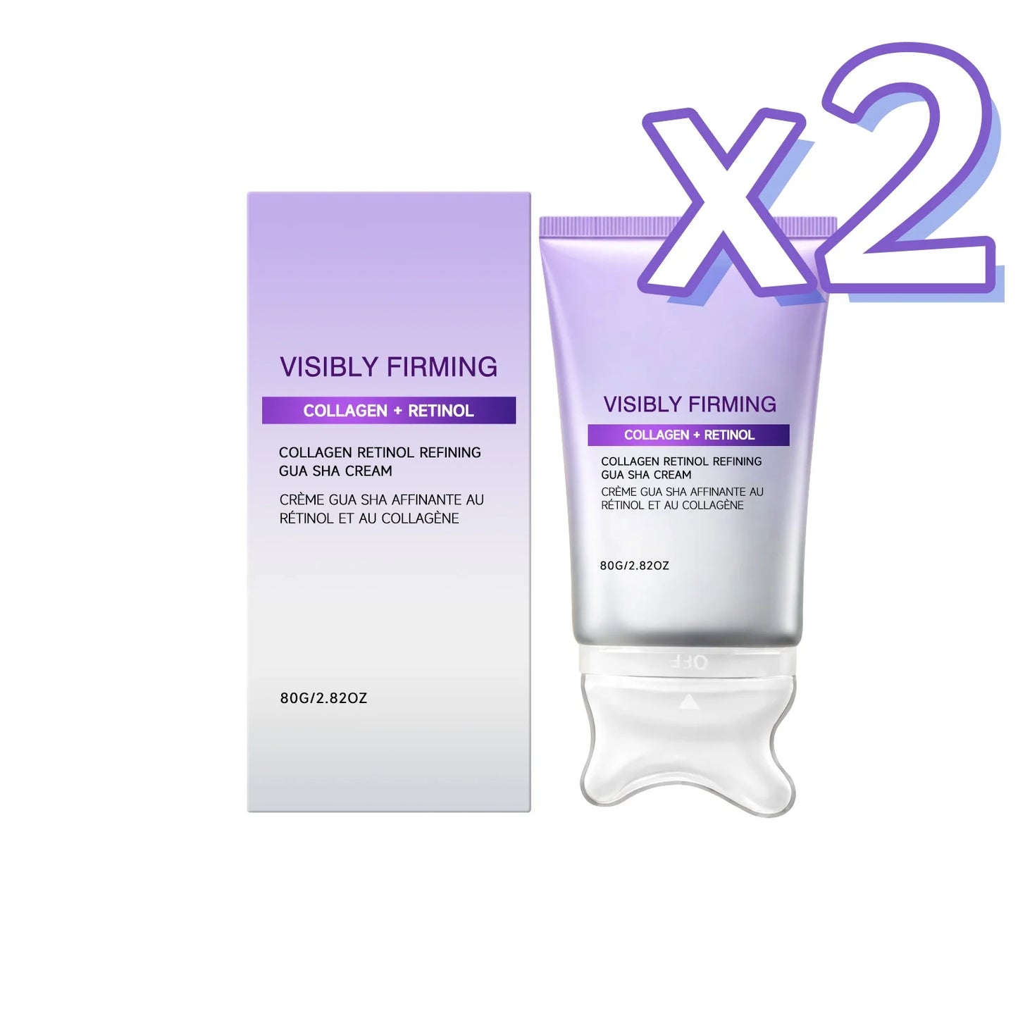 Instant Lifting Face Cream Sculpting Contour Gua Sha Cream Retinol Collagen Lift Sagging Skin Face Cheek Neck Scraping Therapy