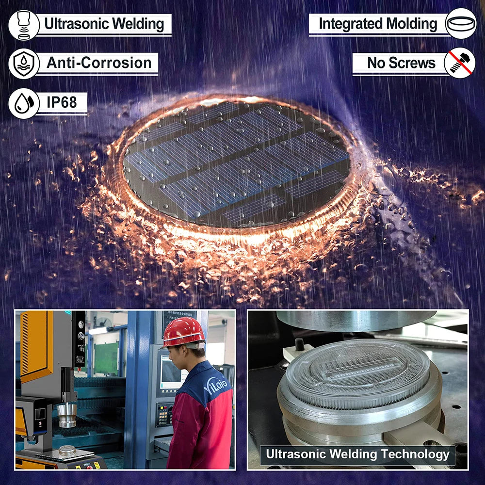 24LED Solar Garden Light Outdoor Solar Lighting Solar Deck Light Step Lights Stair Light Waterproof Lawn Lamps Underground Light