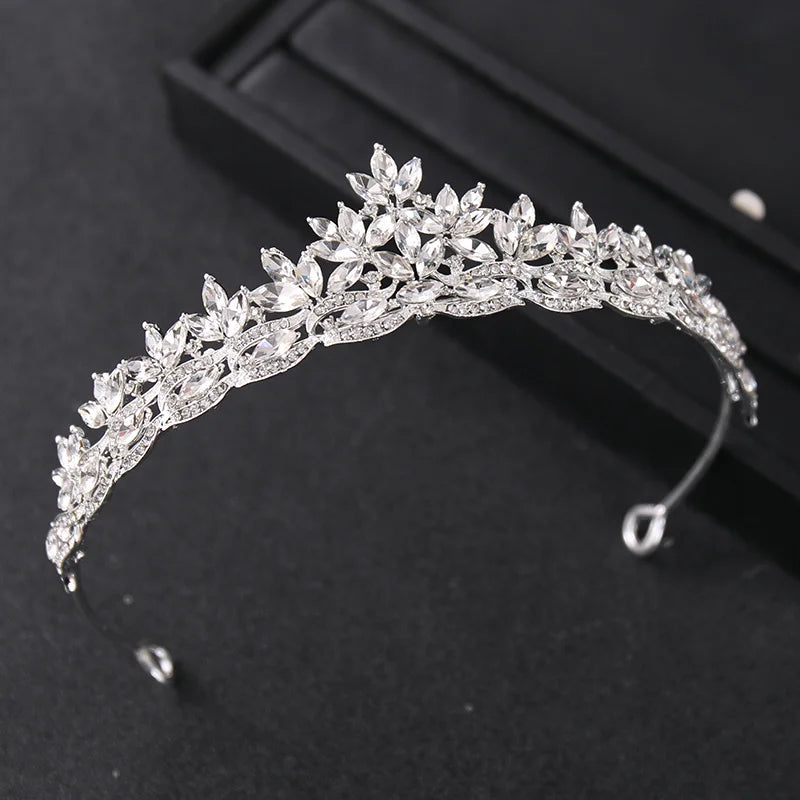 Crystal Tiaras And Crowns For Women Party Rhinestone Prom Diadem Headband Bridal Wedding Hair Accessories Jewelry Crown Tiara