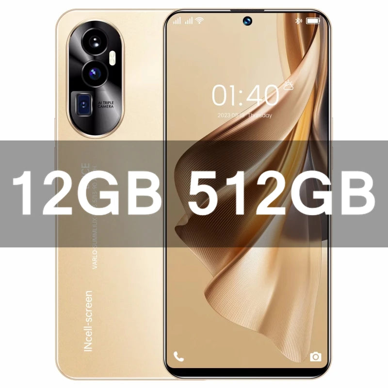 2026 Original Reno 10 Pro Phones Celular SIM Phone Unlocking Mobile Smartphone Qualcomm 8 Gen 2 Dua 5G 7.3 Android 16GB+1T AC6