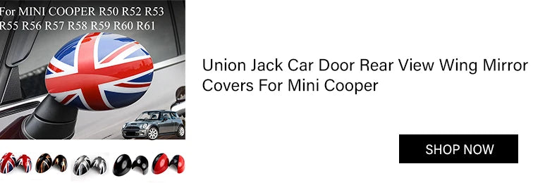 Rear View Mirror Cover Shell Car Accessories For Mini Cooper COUNTRYMAN CLUBMAN F54 F55 F56 F57 F60 R55 R56 R57 R58 R59 R50 R53