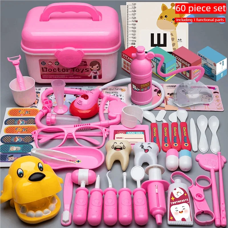 WizKidz Doctor Nurse Role Play Set Medical Tools With Stethoscope & Injectors In A Pretend Play Trolley Box Ideal Gift for Kids