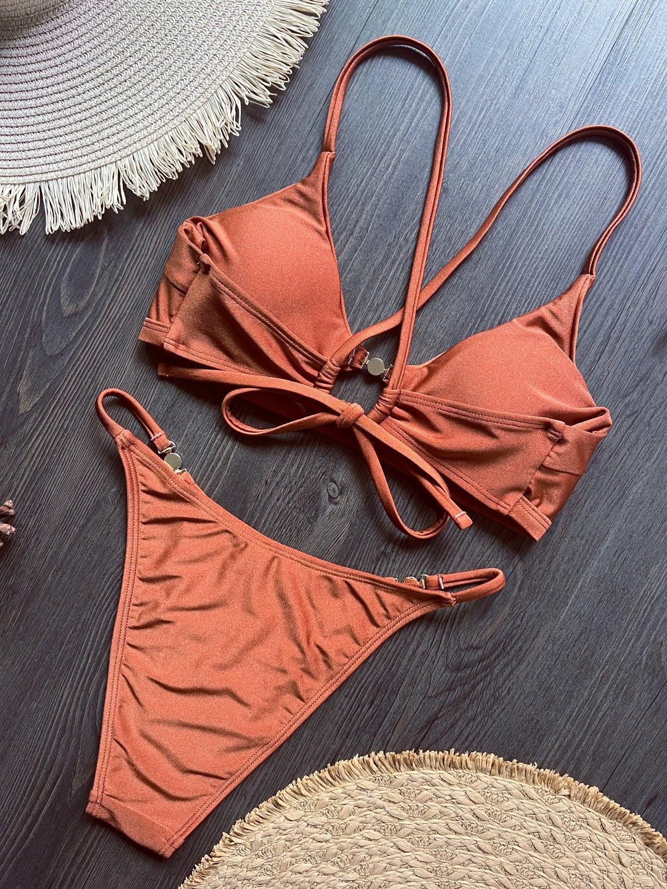 2026 Miyouj Push Up Bikinis New Two Piece Suit Bathsuit Sexy Bikini Sets Hollow Out Swimsuit String Bathwear Low Waist Swimwear