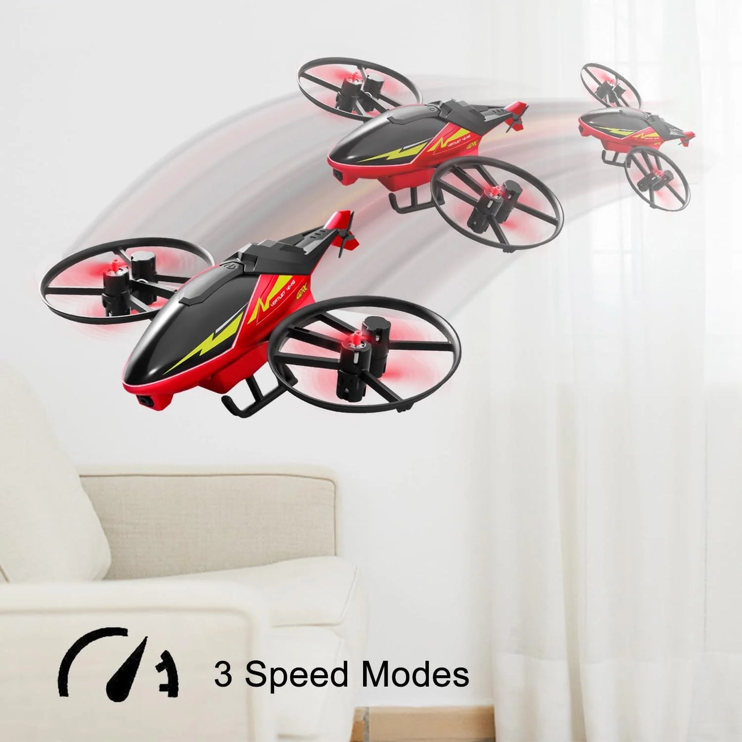 4DRC Mini M3 Drone RC Helicopter 2.4G 3D Aerobatics Altitude Hold Helicopter with Camera Remote Control drone Toys with Blue/Red