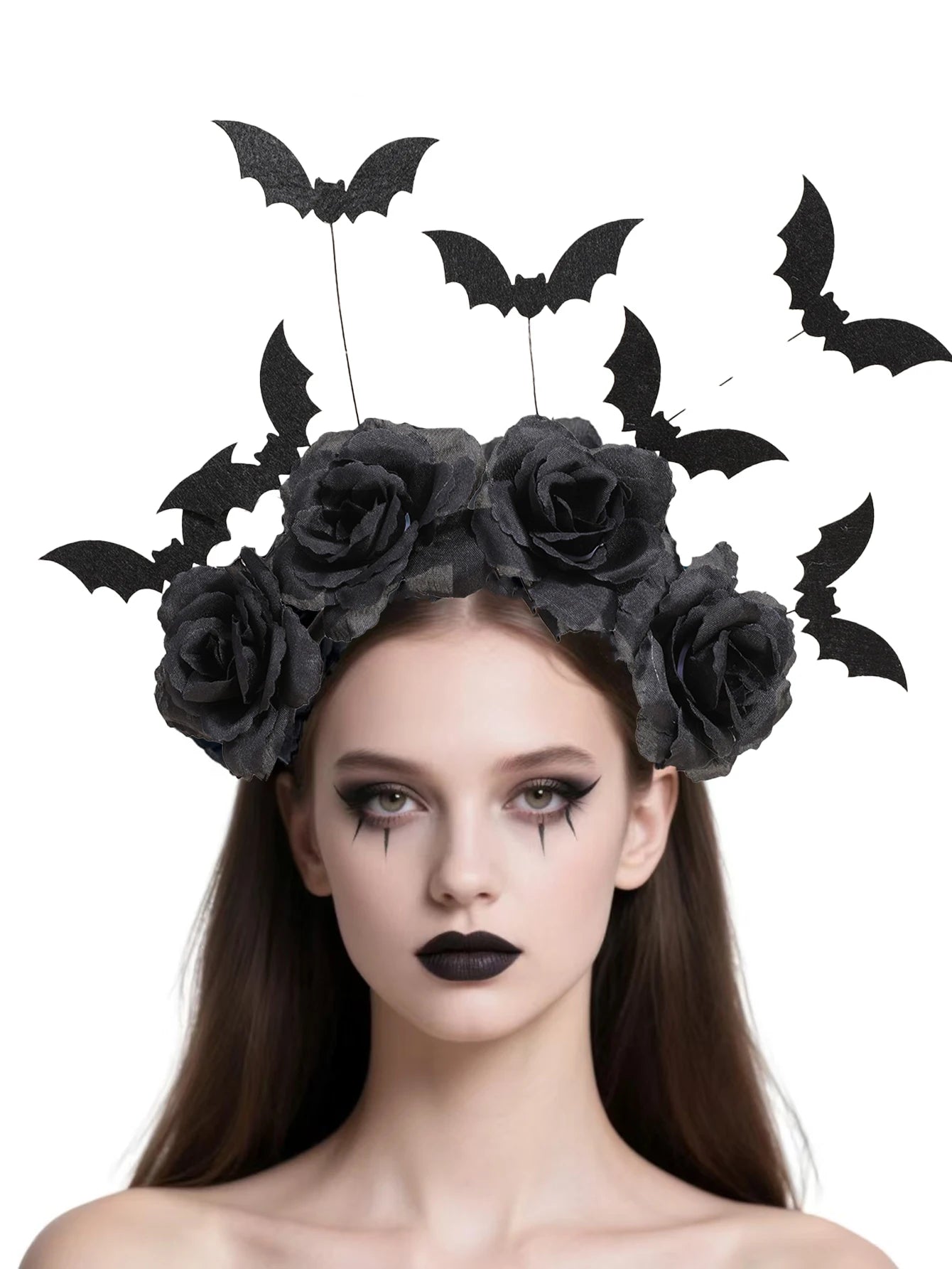 1 Piece of Halloween Costume Accessories, Headbands, Hair Accessories, Bat Headbands, Girl Role-Playing Headbands