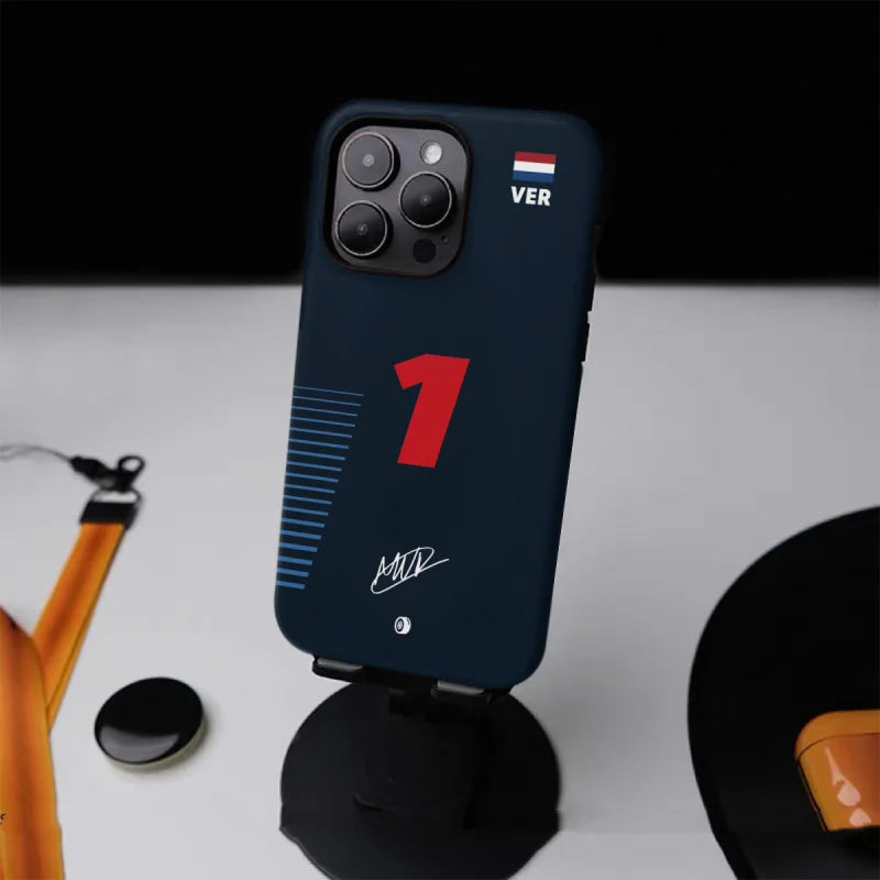 F1 NO.1 simple Phone Case for iPhone16ProMax 15 14 14 12mini 7Plus XR 2in1 tough glossy case