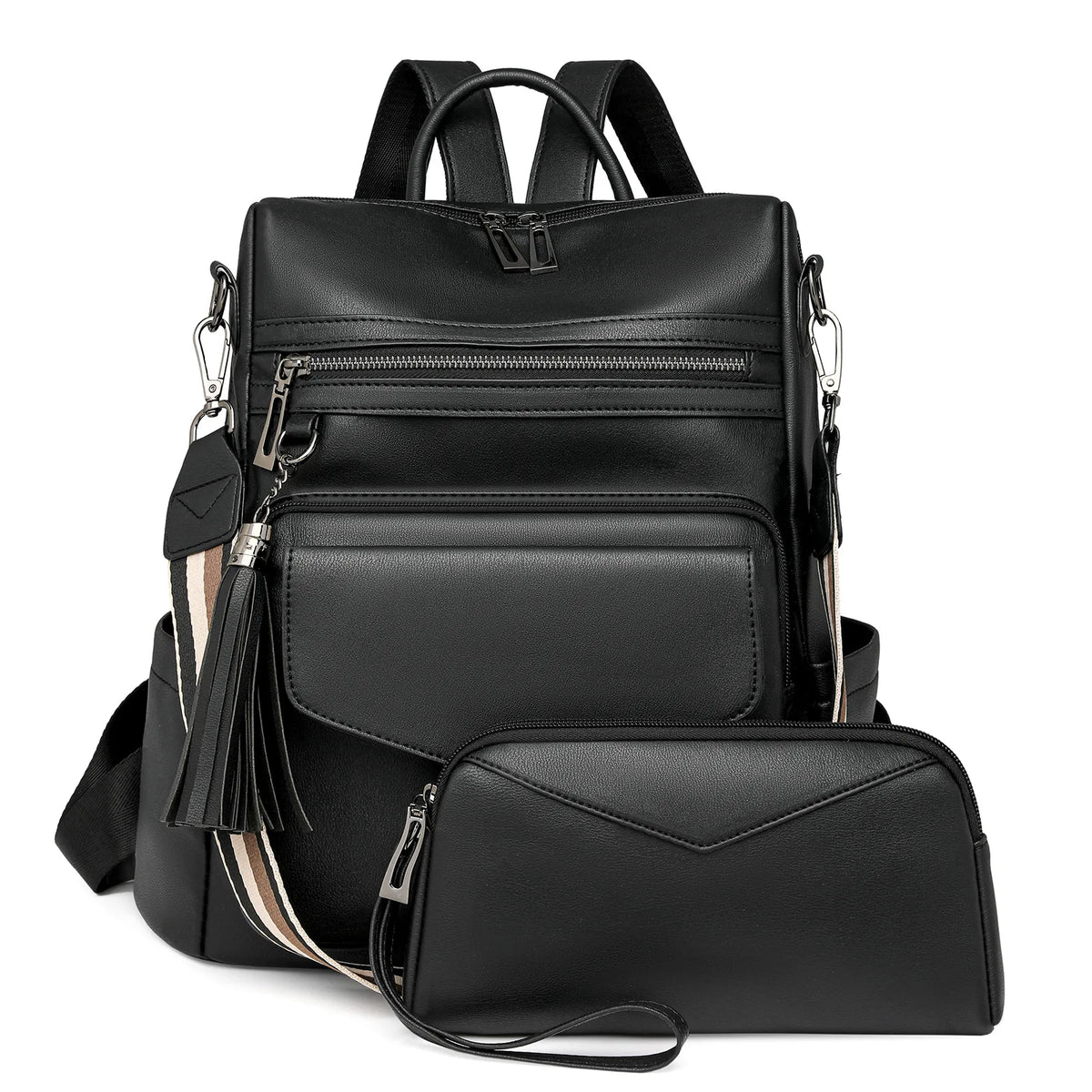 Winter Women's Backpack European Retro Two-shoulder Bag Luxury PU Composite Bag Commuter Single Shoulder Bag Leisure Travel Bags
