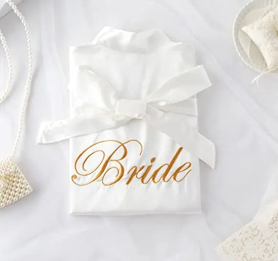 Summer Lace Sleepwear Bride&Bridemaid Wedding Robe Gown Solid Embroidery Kimono Bathrobe Women Casual Home Night Dress M L Xl