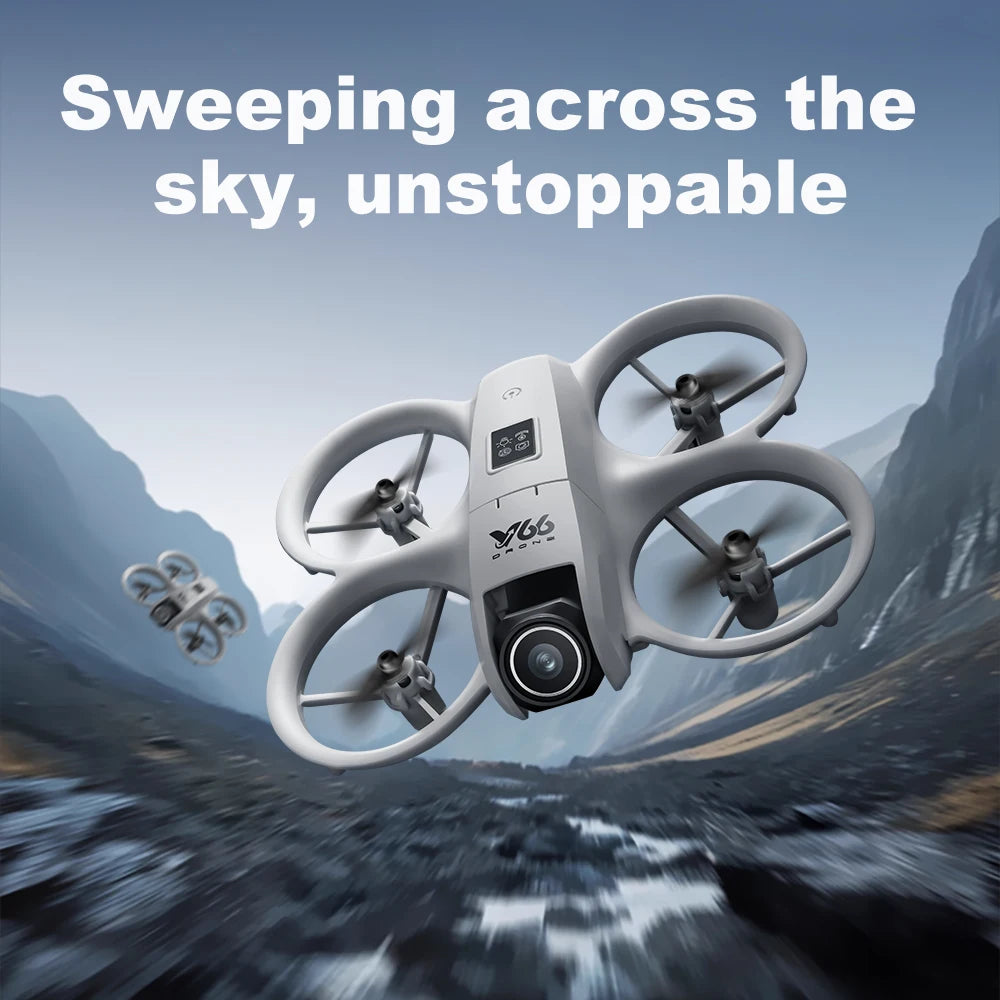 NEW Original V66 MINI Drone 4K Professional HD Aerial Photography Obstacle Avoidance FPV Dron HD Dual Camera RC Quadcopter Toys