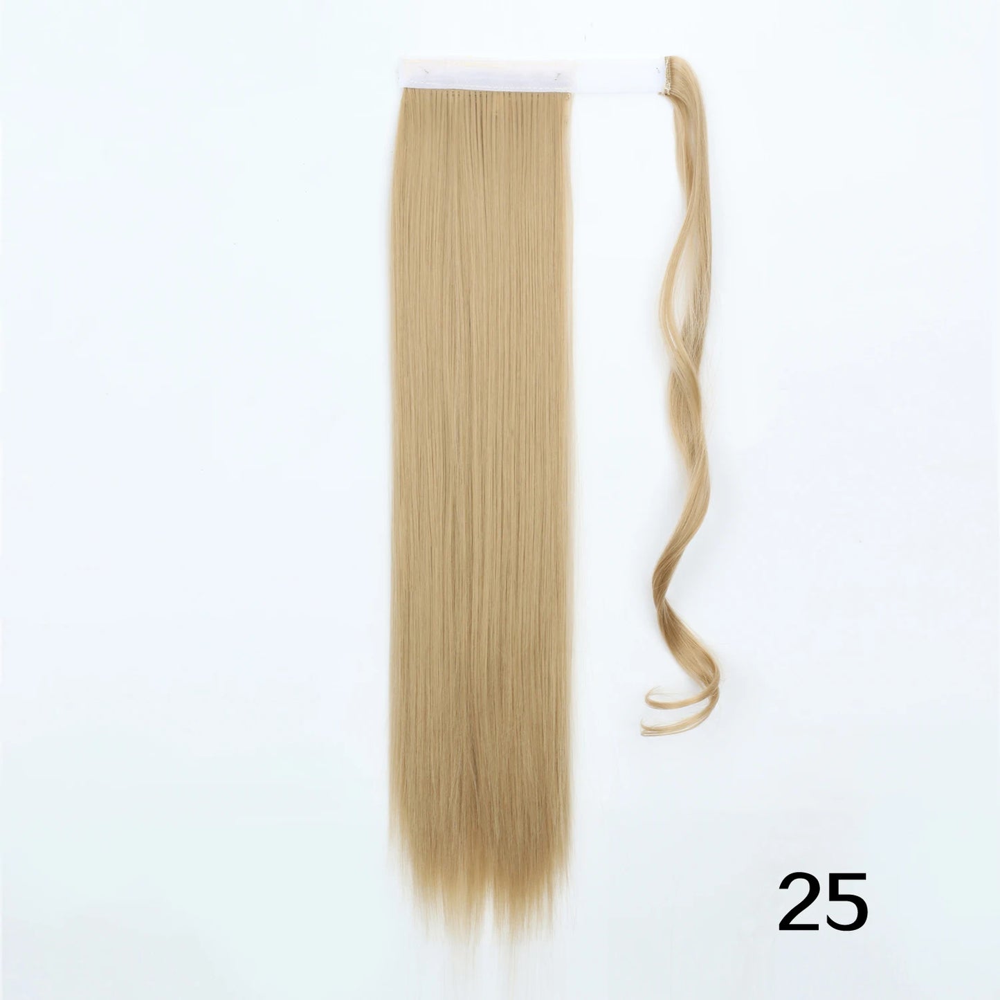 MERISIHAIR Synthetic 22 34 inches Long Straight Ponytail Extensions Heat Resisting Ponytail Brown Blonde Hair Women