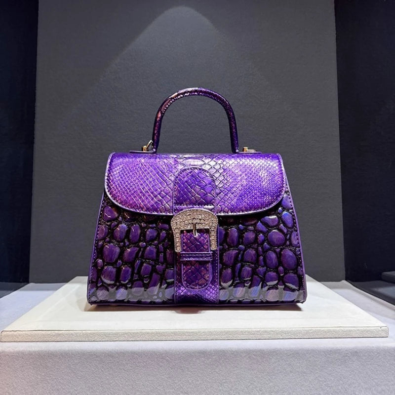 Luxury Brand 2025 Women's Bag Crocodile Leather New Handbag Shoulder Cross Body Bags for Women Сумка Женская