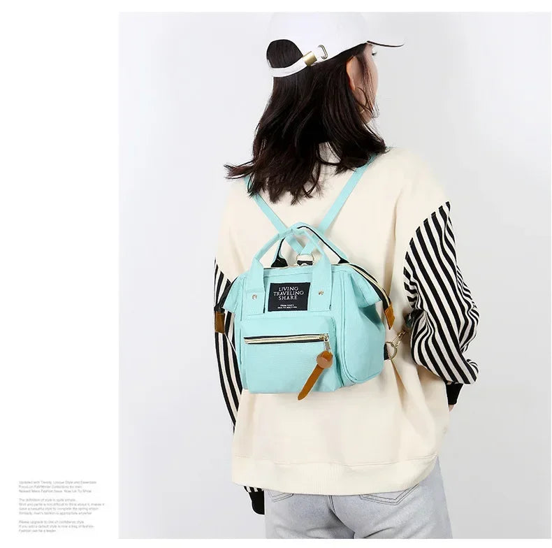 Small size mother and baby mother storage bag handbag travel backpack diaper bag baby stroller accessories