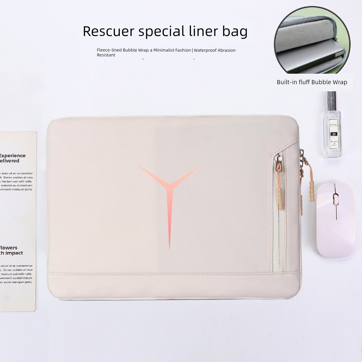 Suitable for Lenovo Saver Y9000p Laptop Liner Bag Y9000 Game Book R9000/Y7000 Waterproof 2025 Shockproof Fleece-lined Protective Case 15.6-Inch/16-Inch Computer Bag