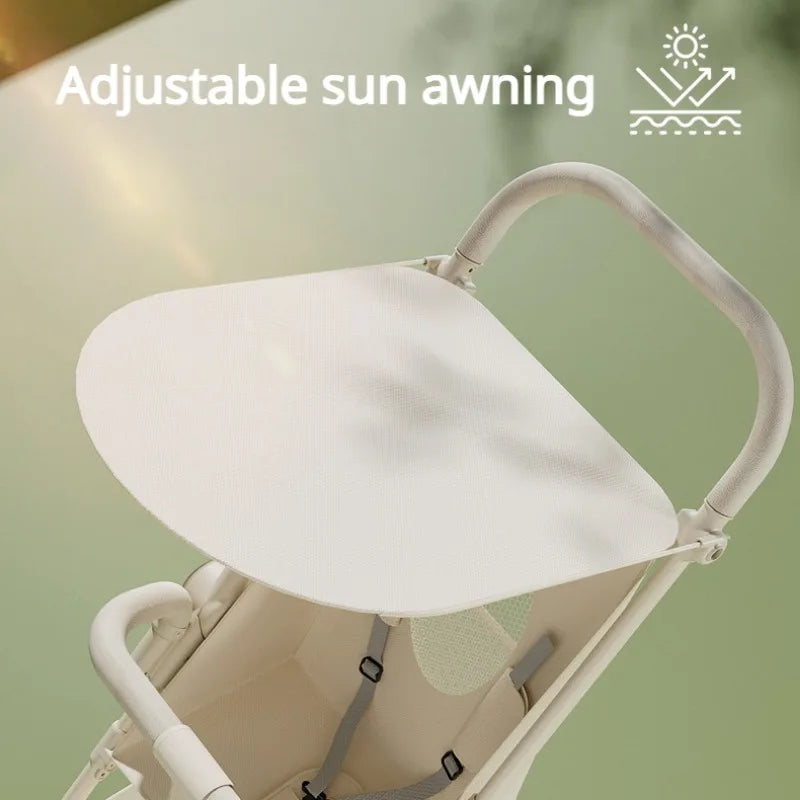 Lightweight Baby Stroller Compact Travel Stroller for Baby Toddler Easy Fold with Cup Holder Plate Canopy for Airplane Outdoor