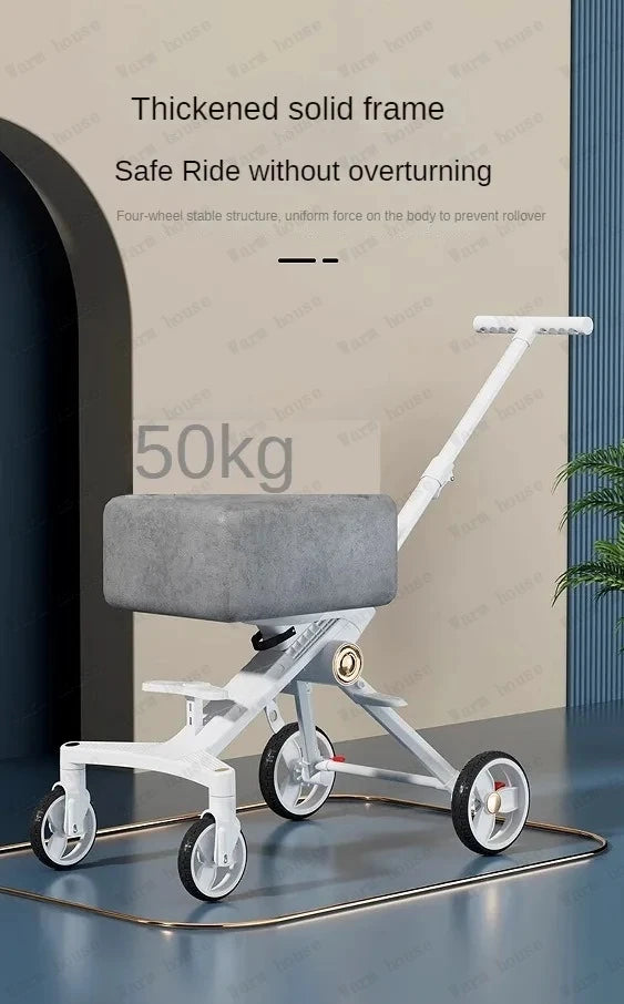 Baby Stroller Lightweight Infant and Toddler Two-way Stroller Reclining and Sitting Children's Single-pole Stroller Collapsible