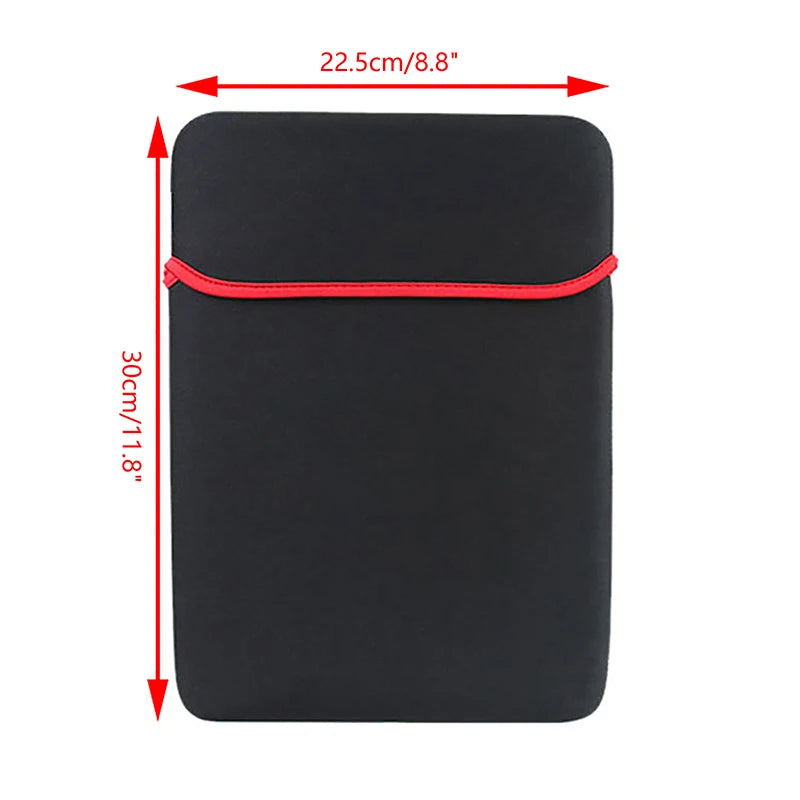 7/8/9/10/12/13/14Inch Double Faced Laptop Pouch Protective Bag Neoprene Soft Sleeve Tablet PC Case Bag Waterproof Laptop Bag