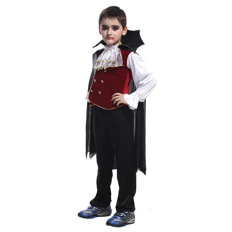 Halloween Fantasy Costumes for Kids Gothic Ghost Bride Red Vampire & Day of The Dead Cosplay Girls & Boys