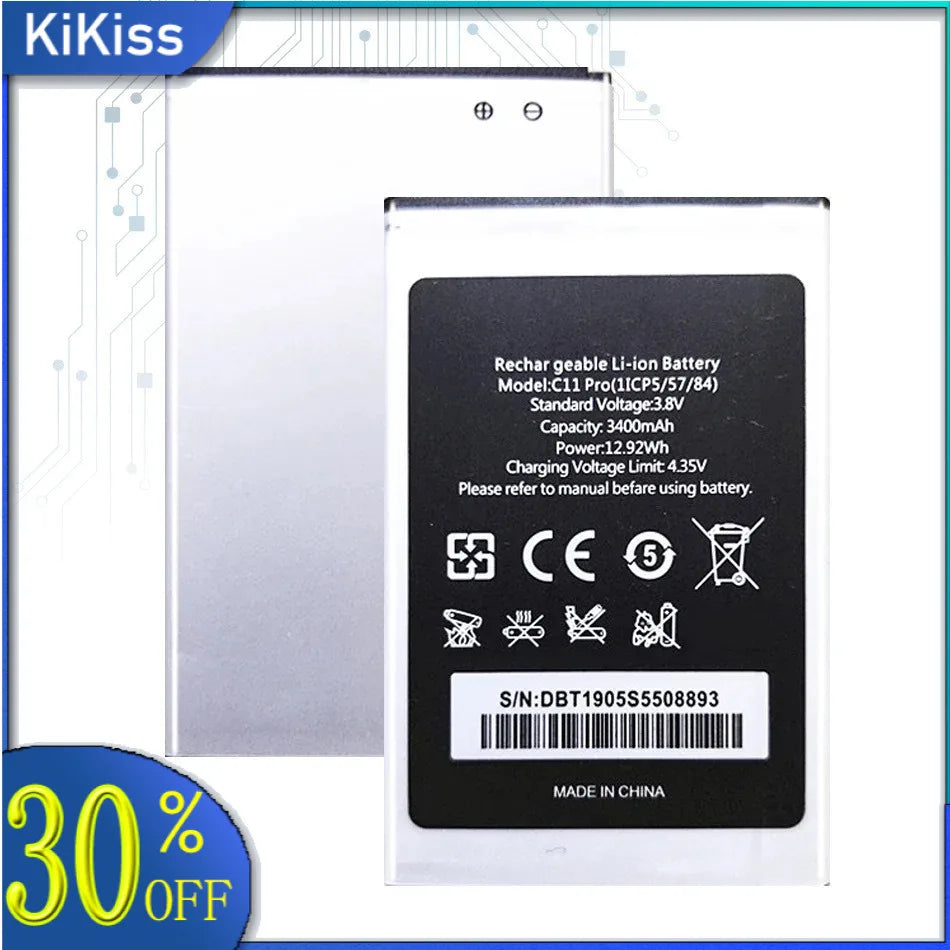 Battery for Oukitel U25 U20 U16 U15 U11 U7(pro Plus MAX) U22 U18 U10 C21 C18 C17 C15 C12 C11 C5 S70 Pro C25 C10 C8 C4 C2 S80 S77