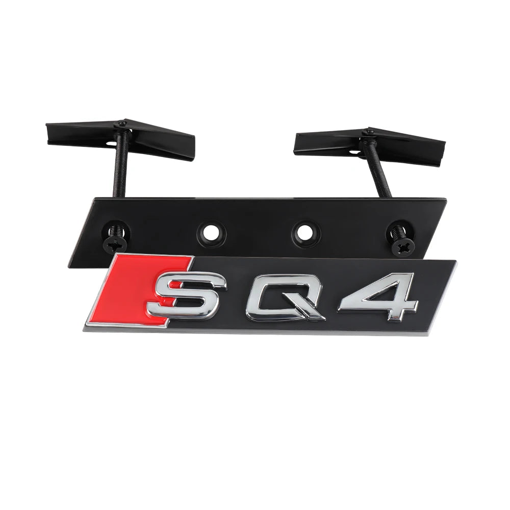 Car Styling Front Grille Emblem Decoration Sticker Auto Modification Accessories For Audi SQ3 SQ4 SQ5 SQ6 SQ7 SQ8 RSQ3 RSQ5 RSQ7