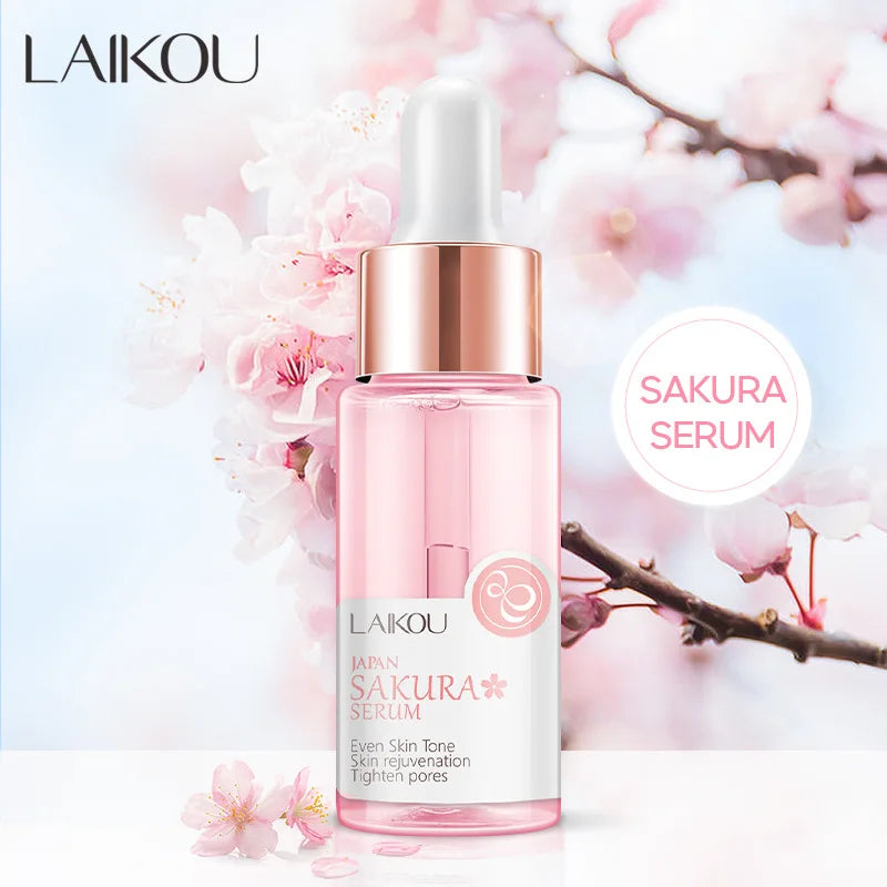 7pcs Sakura Skin Care Set Moisturizing Brightening Sunscreen Cleanser Fine Lines Delay Skin Aging  Nourish Daily Face Care Suit