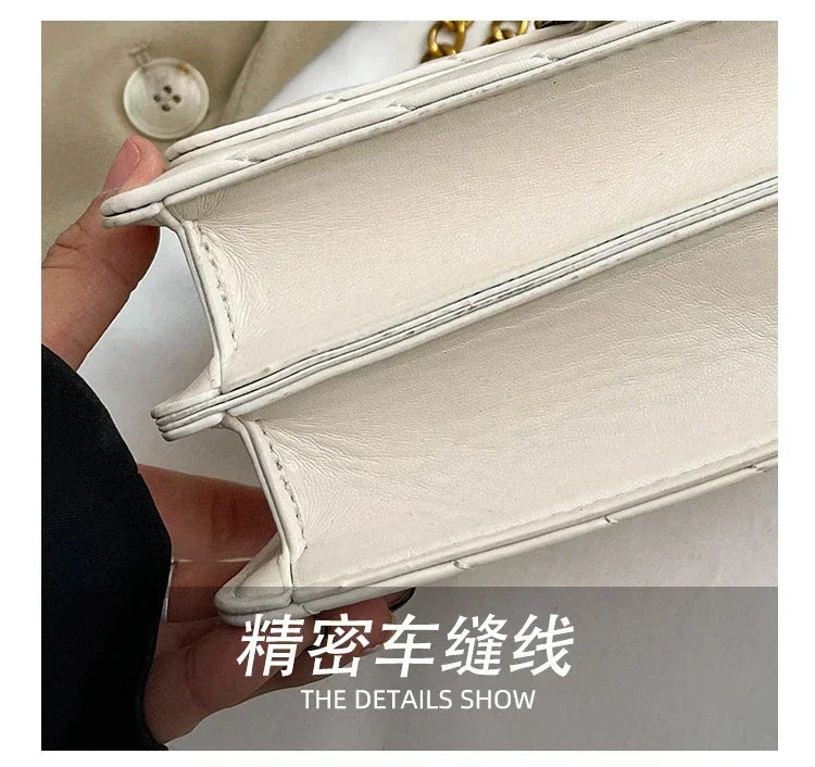 2026 high-end luxury women's handbag elegant leather handbag fashionable crossbody bag retro shoulder bag