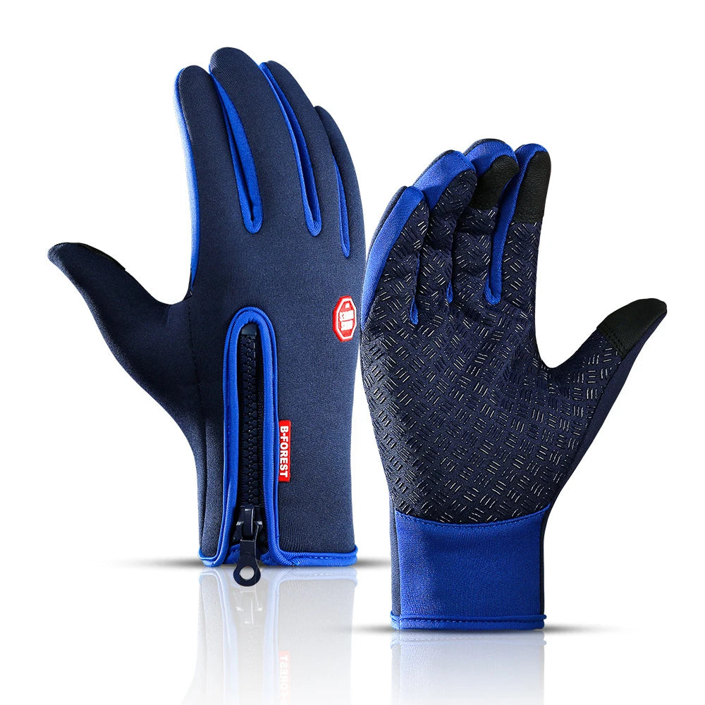 2024 Winter Warm Touchscreen Men's Gloves Sports Fishing Waterproof Ski Army Bike Snowboard Skis Skid Zipper Ladies Gloves