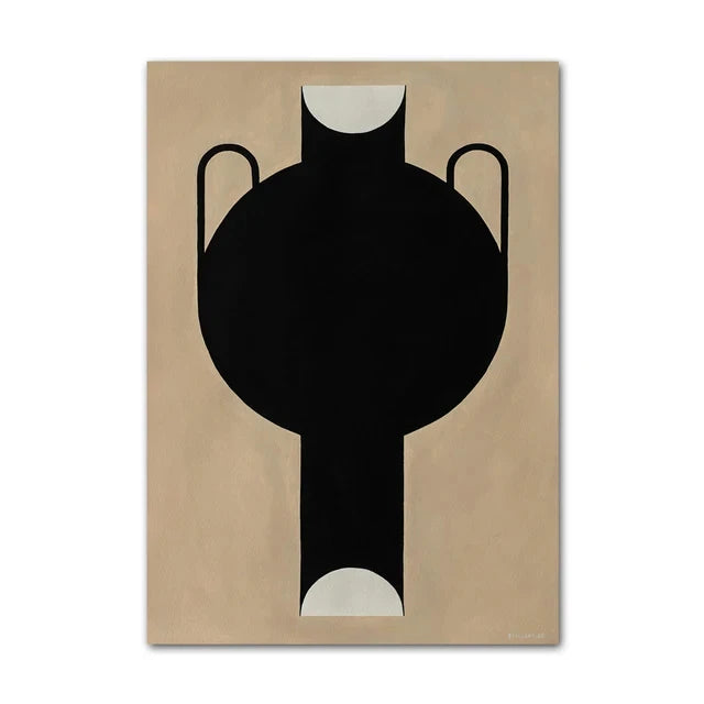 Abstract Minimalism Lemon Vase Geometric Wall Art Posters Prints Nordic Canvas Painting Wall Pictures for Living Home Decor