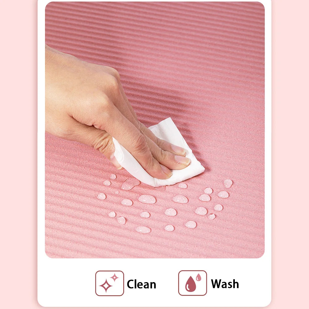 8mm NBR Yoga Mat for Beginners Anti-Slip Thickened Home Fitness Dance Sports Floor Mat Equipment