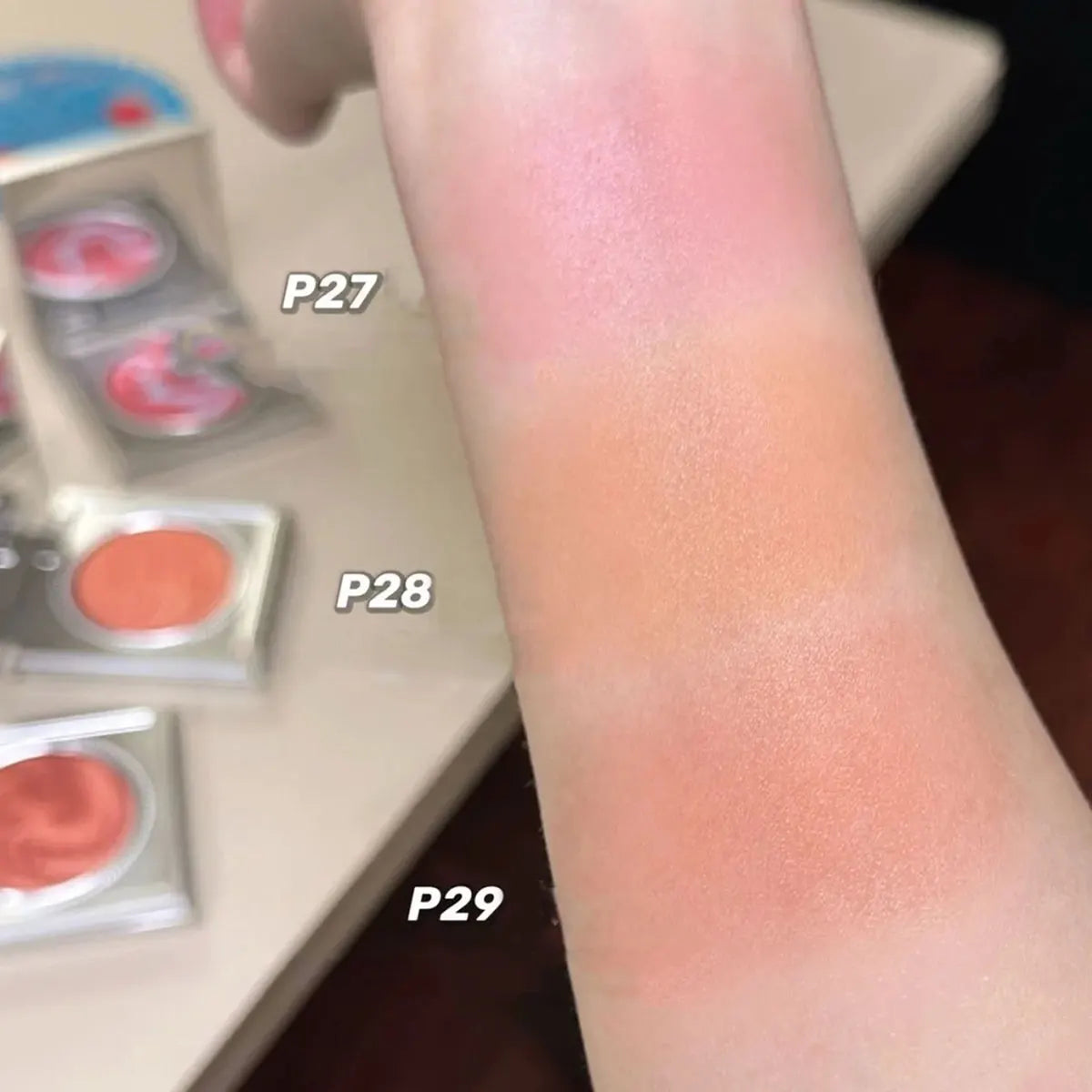Girlcult Emotion Blush,Powder Blush Texture,Natural Flush,Long-Lasting Pigment,Complexion Brightening,Sweet Makeup,Winter Luxury