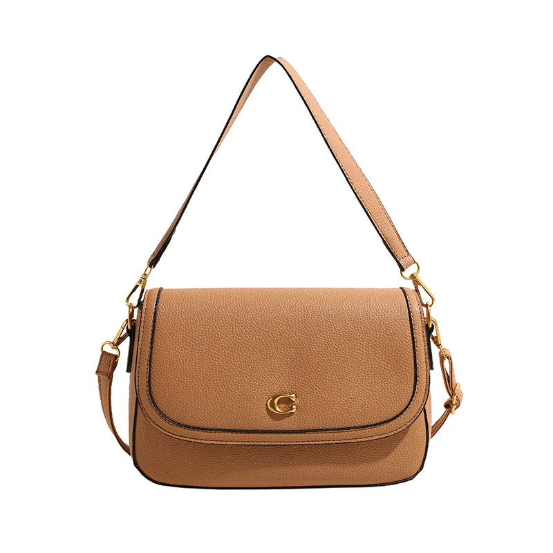 Elegant Women Luxury Leather Designer Fashion Shoulder Bag High End Tote Handbag For Fashionable Urban Daily Use