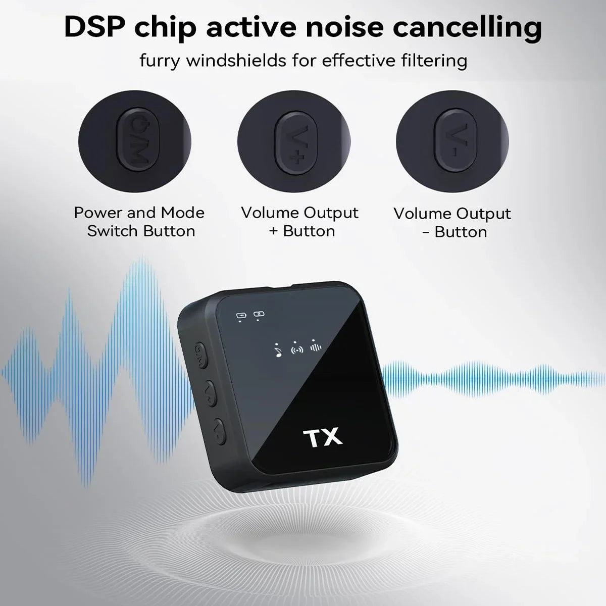 3in1microphone for IOS/Android Wireless Lavalier Microphone Video Recording Noise Reduction Live Streaming Clip-on Microphone