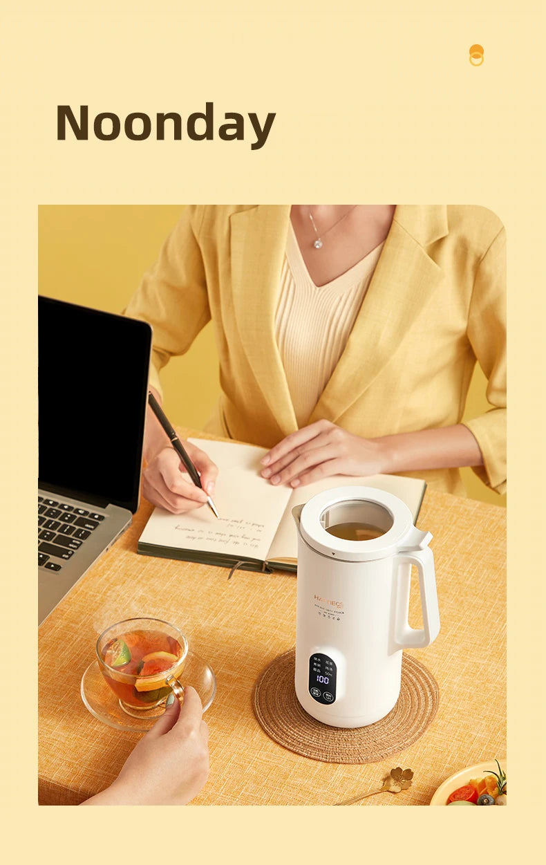 800ml Portable Electric Kettle Multifunctional Health Pot Thermo Pot Smart Teapot Travel Boiled Water Kettle Multi Cookers 220V