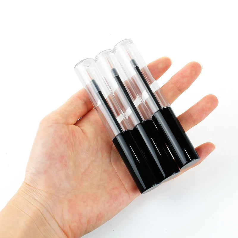 30-100sets 10ml Empty Mascara Tube Eyelash Cream Vial Liquid Bottle Portable Cosmetic Container with Black Cap Refillable Bottle