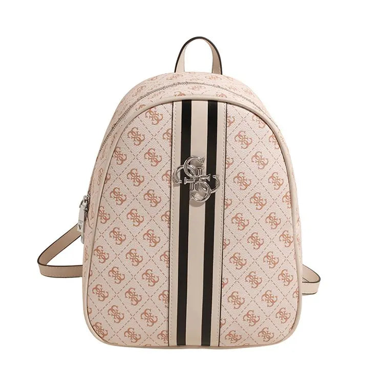 Luxury large capacity outdoor travel handbag, modern trendy women's backpack, classic design zipper shoulder bag