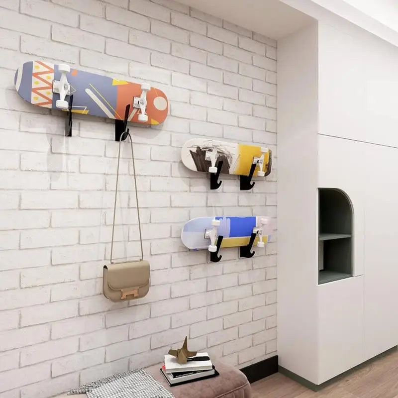 Skateboard Wall Mount Display Horizontal Storage Hanger For Longboard Skateboard Stand Skateboard Shelf Fits Virtually All