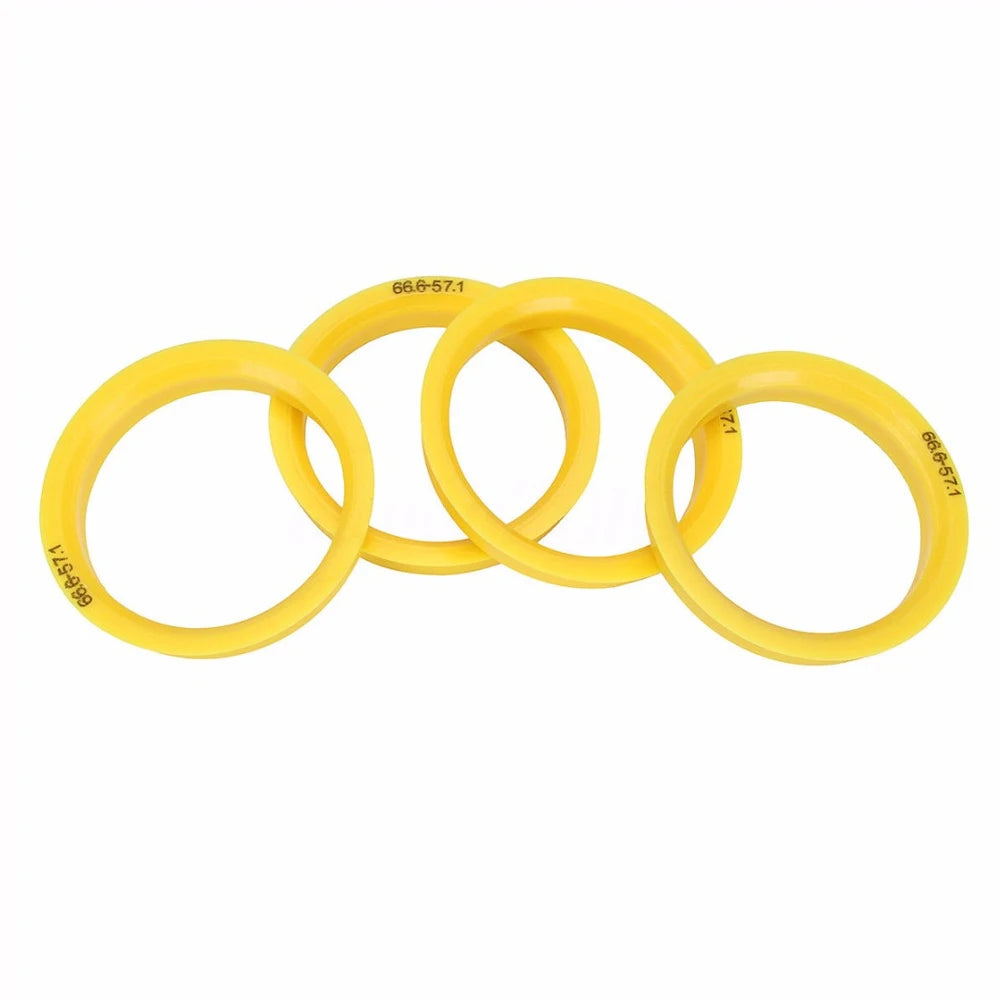 AUTCOAT 4Pcs/Set Automotive Car Plastic Wheel Hub Centric Rings Center Hubrings Bore 73.1-57.1 66.6-57.1