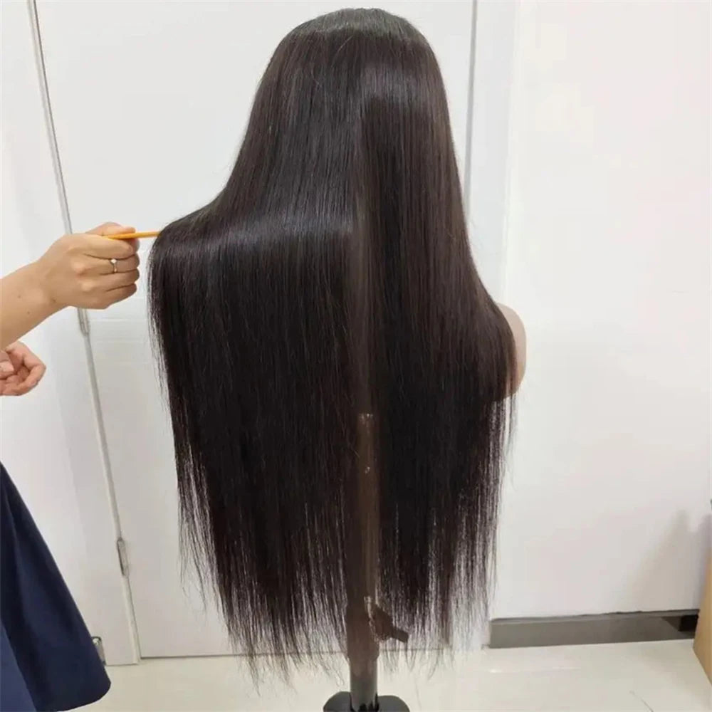 360 HD Transparent Lace Frontal Wigs Pre Plucked Brazilian Bone Straight 13x4 13x6 Lace Front Human Hair Wigs For Black Women