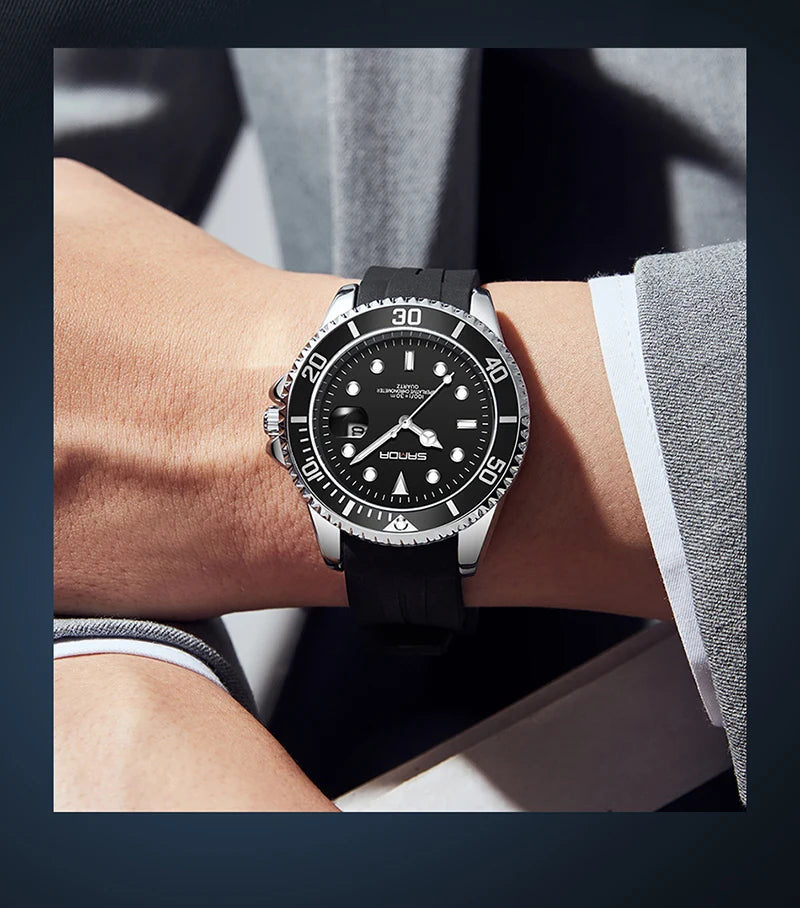 SANDA 2025Top Brand Luxury Fashion Men's Watches 30M Luminous Waterproof Quartz Wristwatch For Male Clock Calendar Relogio