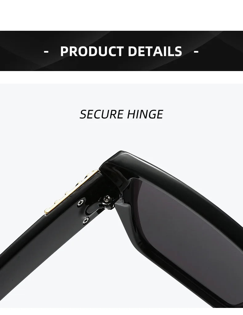 Fashion MM Designer Sunglasses for Women and Men Stylish Square Luxury Glasses Unisex Trend Vintage Shades UV400