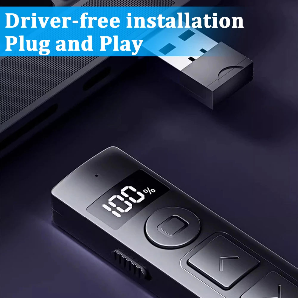Powerpoint Pointer Wireless Presentation Clicker USB Rechargeable Remote Control Page Turning Pen for Speech Teacher Presenter