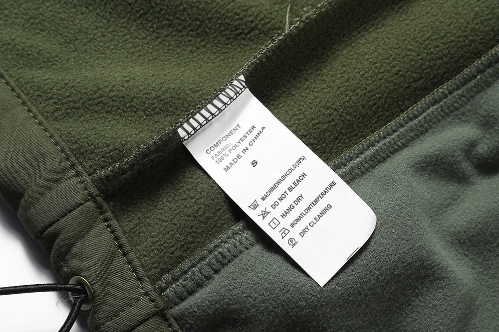 Men's hooded tactical jacket for autumn and winter outdoor windproof waterproof warm hiking camping and fishing durable jacket